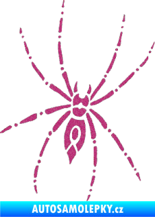 Samolepka Pavouk 011 - pravá Ultra Metalic růžová