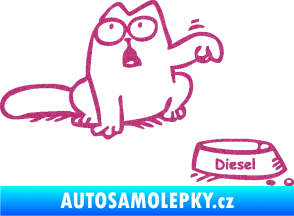 Samolepka Dolej diesel - pravá Ultra Metalic růžová