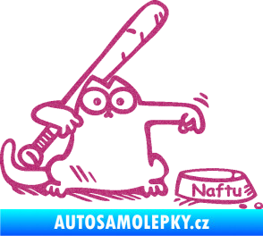 Samolepka Dolej naftu 002 pravá Ultra Metalic růžová