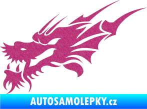 Samolepka Dragon 001 levá Ultra Metalic růžová