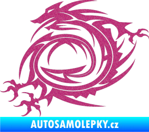 Samolepka Dragon 002 levá Ultra Metalic růžová