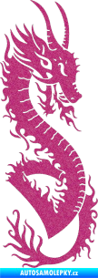 Samolepka Dragon 003 pravá Ultra Metalic růžová