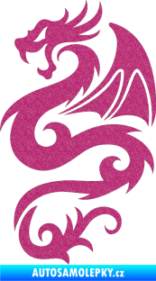 Samolepka Dragon 005 levá Ultra Metalic růžová