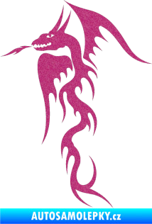 Samolepka Dragon 013 levá Ultra Metalic růžová