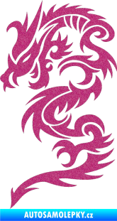 Samolepka Dragon 022 levá Ultra Metalic růžová