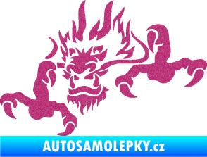 Samolepka Dragon 049 levá Ultra Metalic růžová