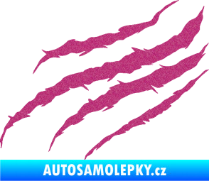 Samolepka Drápanec 001 levá Ultra Metalic růžová