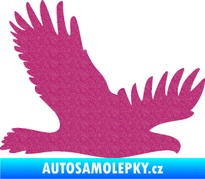 Samolepka Dravec na sklo 004 pravá Ultra Metalic růžová