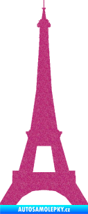 Samolepka Eifelova věž 001 Ultra Metalic růžová