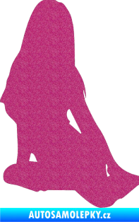 Samolepka Erotická žena 004 levá Ultra Metalic růžová