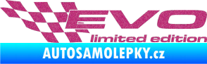 Samolepka Evo limited edition levá Ultra Metalic růžová