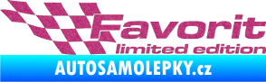 Samolepka Favorit limited edition levá Ultra Metalic růžová