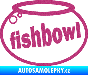 Samolepka Fishbowl akvárium Ultra Metalic růžová