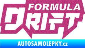 Samolepka Formula drift nápis Ultra Metalic růžová