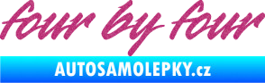 Samolepka Four by four Ultra Metalic růžová