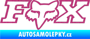 Samolepka Fox 001 Ultra Metalic růžová