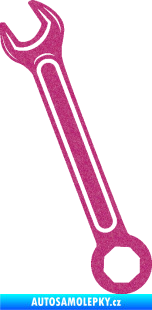 Samolepka Francouzský klíč levá Ultra Metalic růžová