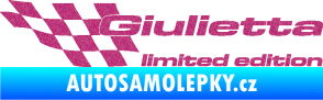 Samolepka Giulietta limited edition levá Ultra Metalic růžová