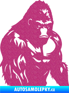 Samolepka Gorila 004 pravá Ultra Metalic růžová