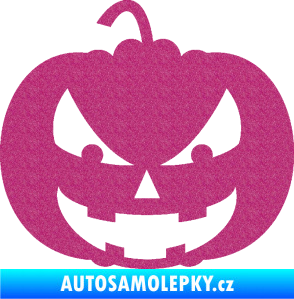 Samolepka Halloween 016 levá dýně Ultra Metalic růžová