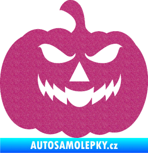 Samolepka Halloween 018 pravá dýně Ultra Metalic růžová