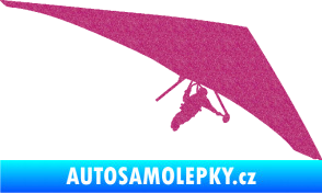 Samolepka Hang Glider 001 pravá rogalo Ultra Metalic růžová