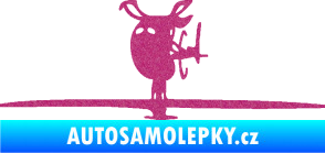 Samolepka Helikoptéra model 001 levá Ultra Metalic růžová