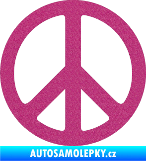 Samolepka Hippies 001 Ultra Metalic růžová