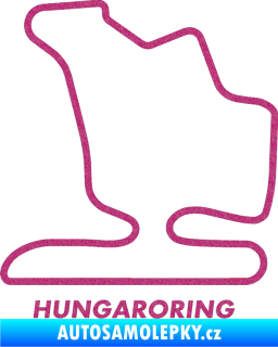Samolepka Okruh Hungaroring Ultra Metalic růžová