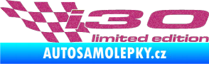 Samolepka i30 limited edition levá Ultra Metalic růžová