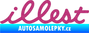Samolepka Illest 001 Ultra Metalic růžová