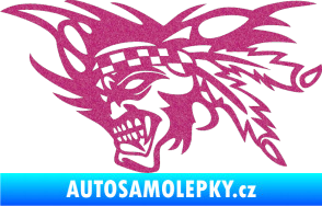 Samolepka Indián 001 levá Ultra Metalic růžová