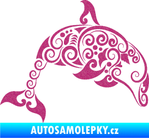 Samolepka Interiér 015 pravá delfín  Ultra Metalic růžová