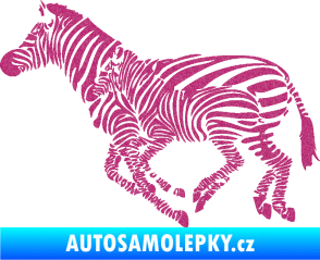 Samolepka Interiér 020 levá zebry Ultra Metalic růžová