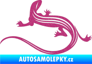 Samolepka Ještěrka 011 levá Ultra Metalic růžová
