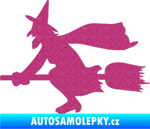 Samolepka Ježibaba levá Ultra Metalic růžová