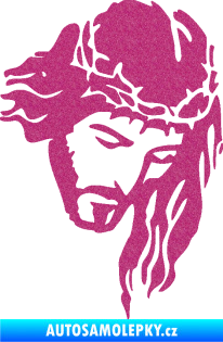 Samolepka Ježíš 003 pravá Ultra Metalic růžová