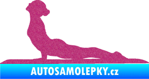 Samolepka Jóga 004 levá Ultra Metalic růžová