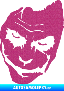Samolepka Joker 002 levá tvář Ultra Metalic růžová