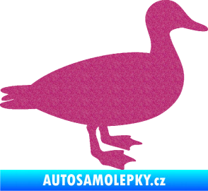 Samolepka Kachna 002 pravá Ultra Metalic růžová