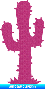 Samolepka Kaktus 001 levá Ultra Metalic růžová