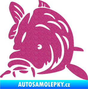 Samolepka Kapr 002 levá Ultra Metalic růžová