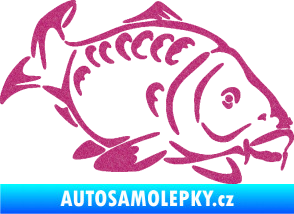 Samolepka Kapr 006 pravá Ultra Metalic růžová