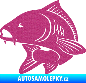 Samolepka Kapr 008 levá Ultra Metalic růžová