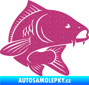 Samolepka Kapr 008 pravá Ultra Metalic růžová