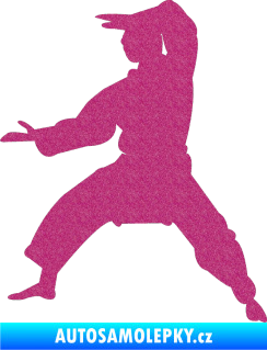 Samolepka Karate 006 levá Ultra Metalic růžová