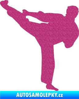 Samolepka Karate 008 levá Ultra Metalic růžová