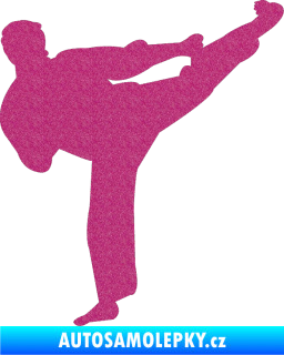Samolepka Karate 008 pravá Ultra Metalic růžová