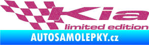 Samolepka Kia limited edition levá Ultra Metalic růžová