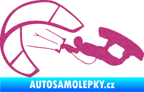 Samolepka Kiteboarding 001 levá Ultra Metalic růžová